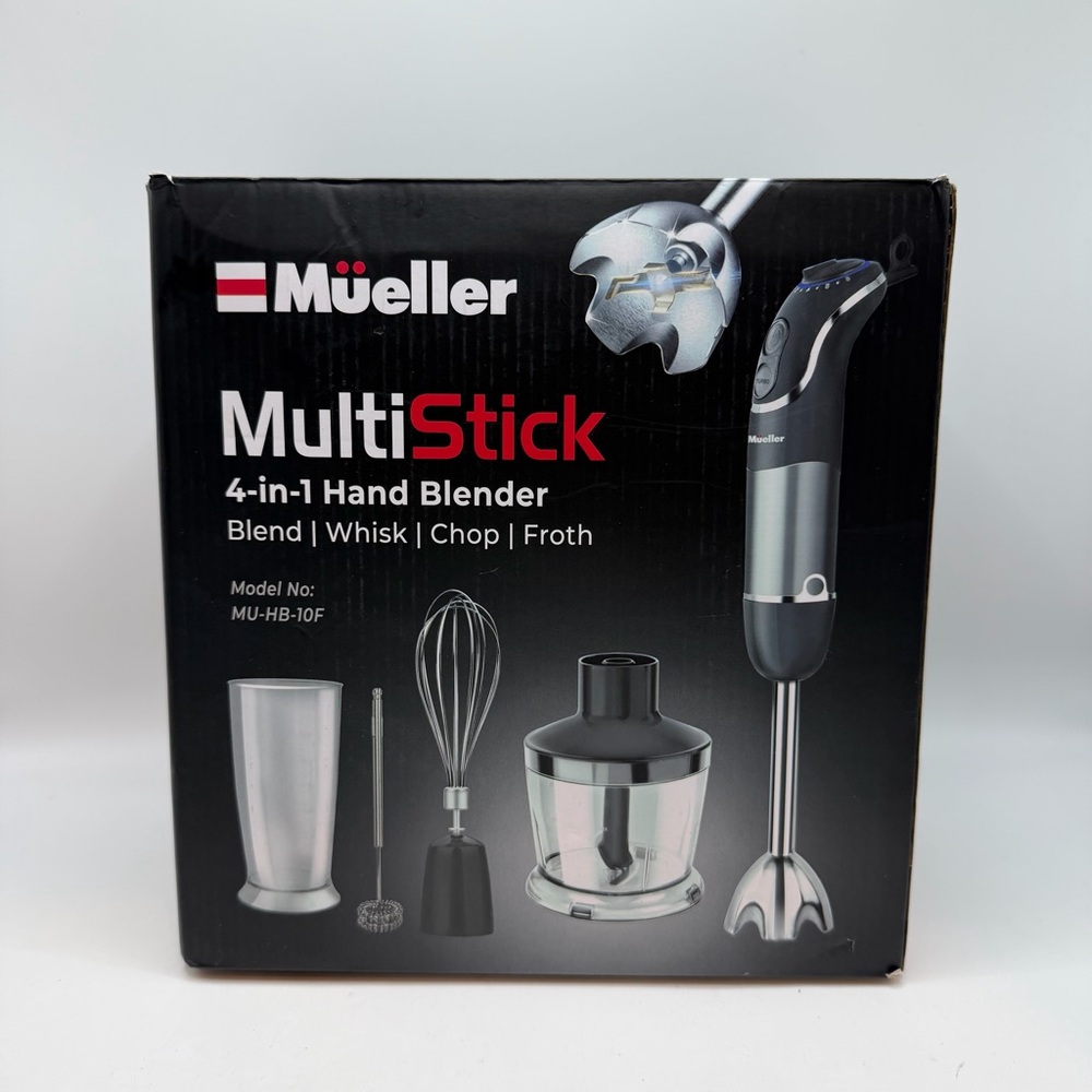 New Mueller MultiStick 4-in-1 Hand Blender MU-HB-10F 800W Immersion Blender